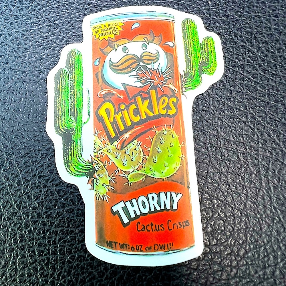 Prickles Parody Accent Decor Sticker Humor Lol Funny Grunge Gross 90s aesthetic